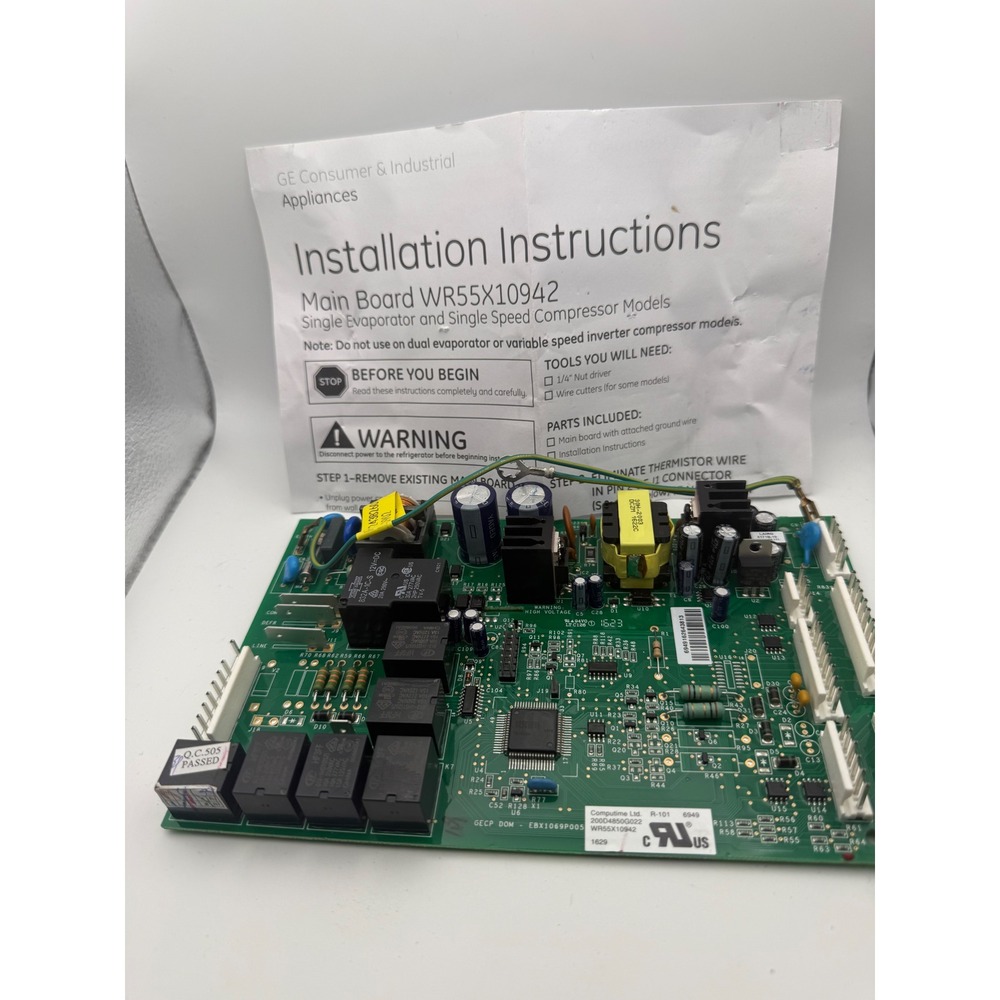 GE Refrigerator Main Control Board WR55X10942 EBX1069P005 200D4850G022 R-101